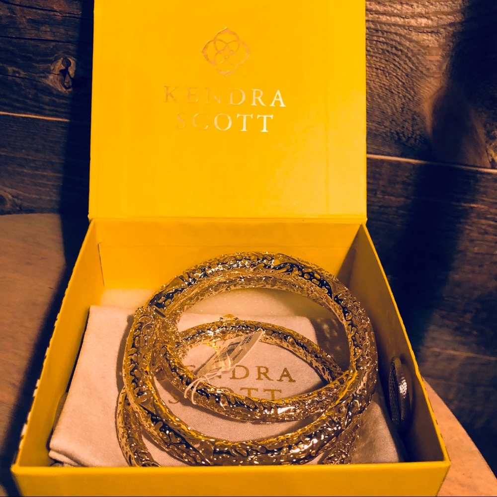 Kendra Scott Lucca gold bangles